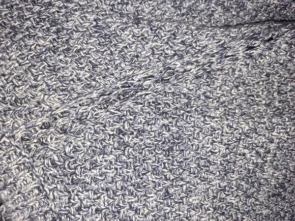 Loft‎ Gray and White Marled Sweater with Ruffle Cuffs Size Medium - Picture 4 of 7